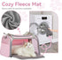 17.510.510.5 3-Way 12 lb Airline Approved Cat Carrier in, Escape-Proof Design with Locking Zippers & Safety Leash
