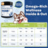 3 180 NATURE TARGET Omega Fish Oil for Dogs, Salmon Oil for Dogs Skin and Coat with EPA & DHA Fatty Acids, Dog Itchy