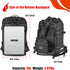 Goldfire Motorcycle Helmet Backpack Large Capacity Waterproof Tactical Hiking Bag for Helmet Storage