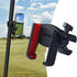 Golf Cart Phone Mount Holder, Compatible with iPhone/Galaxy/Google Pixel, EZGO/Club Car/Yamaha, Black-Red