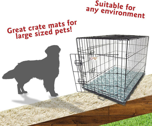 42" Charlie Emerald Green Crate Dog Bed Mat by Majestic Pet Products