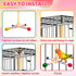 360 Finches Bird Stand Perch Toy, Bird Perch Parrot Toy Interactive Rotating Perch with Parrot Perch Paw Grinding Stick