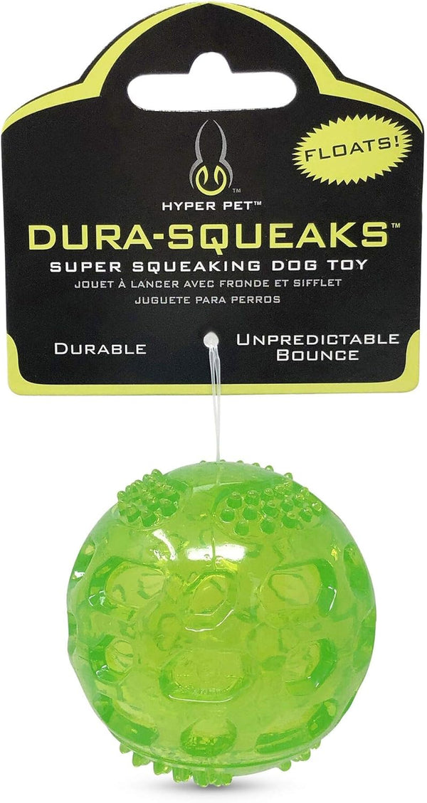 Hyper Pet DuraSqueak Dog Ball Toy, Interactive Dog Toys that Float and