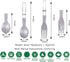 iBasingo Titanium Spork Spoon Fork Knife with Folding Handle Ultralight Dinnerware Utensils for Camping Outdoor Picnic Hiking Travel Home use