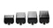 Andis 4 Piece Animal Comb Set; Sizes: 1/8", 1/4", 3/8", 1/2", Black,