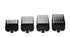Andis 4 Piece Animal Comb Set; Sizes: 1/8", 1/4", 3/8", 1/2", Black,
