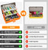 PLUSINNO Large 3 Layers Tackle Box with 415Pcs Fishing Lures Kit, Includes Pliers, Hooks, Weights & Accessories