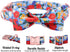 Lionheart glory Floral Print Dog Collar with Bowtie, Adjustable Soft Collars for X-Small to Large Dogs
