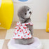 Dog Dresses for Small Dogs Girl female Dog Clothes Cat Clothes Cat Dress Cute Cotton extra small Summer clothes Bow Decor Printed Strawberry Dog Birthday Outfit Small Puppy Clothes white XS