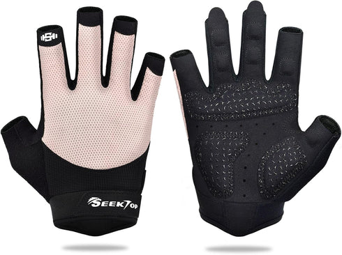 Seektop Breathable Workout Gloves for Women & Men, Thick Padded Weight Lifting
