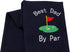 JXGZSO Dad Golf Towel, Embroidered Gift with Clip, Dark Blue