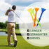 ToVii 3-1/4" Big Cup Plastic Golf Tees, 40 Pack, Excellent Durability and Stability Tees
