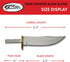 SZCO Supplies Tiger Skinner Blade Blank Knife - Brass, 6.5 Inch