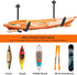 Pack Kayak Storage 15” Folding Rack Max Load 100 LBS Swivel Hooks Wall Mount for Indoor Outdoor