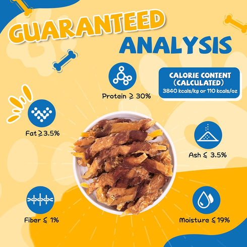 Free,14.1 oz gazeupon Dog Treats, Chicken&Duck Wrapped Sweet Potato, Healthy Training Snacks for Small Medium Dogs