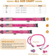 Reflective Tactical Dog Collar, Adjustable Military Nylon with Handle for Medium Large Dogs, Pink, XL