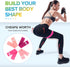 Portzon Resistance Loop Exercise Bands, Suitable for Arm, Leg Stretching and Strength Training