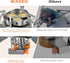 WADEO 5800W Windproof Camping Stove, Portable Gas Stove with Piezo Ignition for Outdoor Backpacking and Hiking