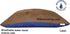 Dogbed4less Waterproof/Water Resistant Zipper Internal Pet Dog Bed Cover for XXL Large 55"X37"