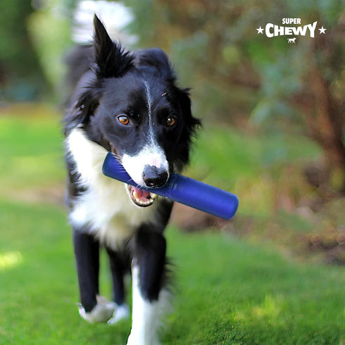 Tuff Pupper SuperChewy Tough Chew Stick Fetch Toy, Ultra Durable Natural Rubber for Aggressive Chewers