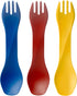 humangear GoBites Uno 3-Pack | Portable & Convertible Dining Ware | Travel & Camping Utensils | Multi-Functional Spork