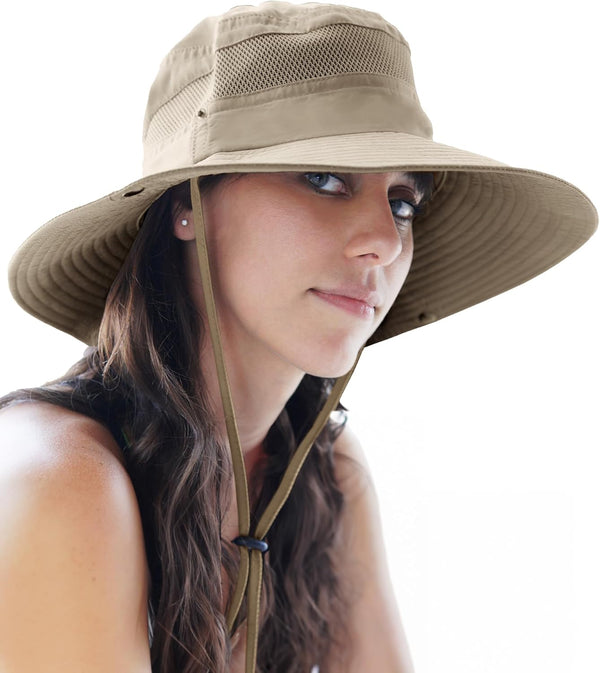 GearTOP Fishing Hat, UPF 50+ Wide Brim Sun Hat for Men and Women, UV Protection Safari and Hiking Hats