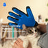 Upgrade Efficient Pet Hair Remover Gloves, Gentle Shedding Brushes for Dogs, Cats & Horses, 1 Pair (Blue)