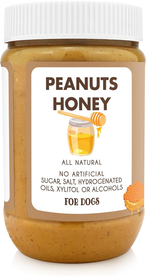 BUDDY BUDDER, Ruff Ruff Raw, 100% Natural Dog Peanut Butter, Healthy Peanut Butter Dog Treats, Stuff in Toy, Dog Pill Pocket, Made in USA, (17 oz Jars)
