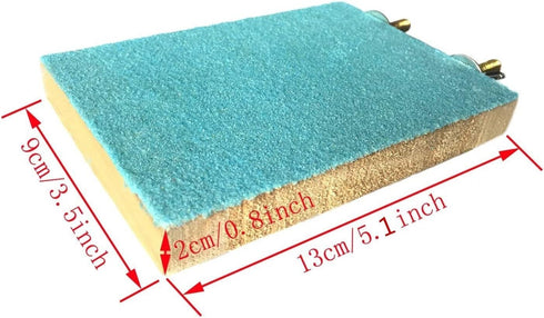 Litewoo Bird Perch Grinding Stand for Parrot Budgie Cockatiel Conure Lovebird Finch (5.1" x 3.5")