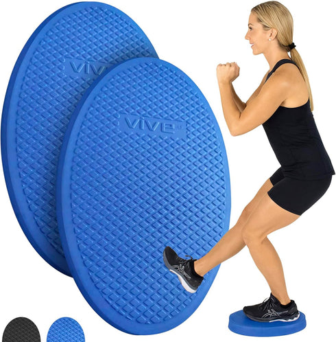 Vive Oval Balance Pad, Wobble Cushion for Physical Therapy, Soft Stability Trainer for Workouts and Yoga