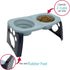SPORT PET Elevated Travel Folding Bowls,Blue