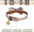 PUPTECK Puppy Collar with Bell, XXS Adjustable Bowtie Soft Leather Dog Collar for Cats & Extra Small Dogs (2 Packs)