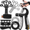 Grip Strength Trainer Kit, 6 Pack with Finger Exerciser, Hand Grip Strengthener, Forearm Workout Ring