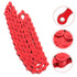 Toddmomy Red Bicycle Chain Accessories, Single Speed Bike Chain, Steel Road Vehicles