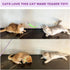11PCS Cat Wand Toy, Interactive Toys for Indoor Cats, 2 Retractable Wands, 7 Worm Teaser Toys, 1 Plush Fish Toy, Extra
