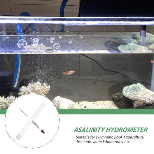 Toddmomy High Precision Hydrometer, Salt and Brine Glass Hydrometer for Pool and Aquarium Water