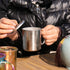 TiTo Titanium Cup with Lid, Ultralight Portable 300ml Camping Tea Coffee Water Mug for Outdoor Backpacking Hiking