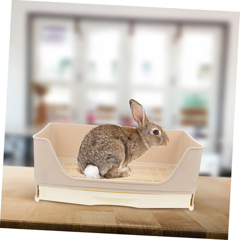 Ipetboom Large Rabbit Litter Box - Easy to Use Bunny Potty