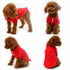 lovelonglong Basic Dog Polo Shirts – Premium Cotton T-Shirts for Large Medium Small Dogs, Red XS, Two-Button Collar