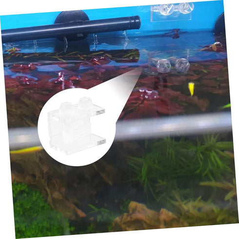 NOLITOY 4 Pcs Fish Tank Background Clip - Fish Tank Clips for Backdrops and Divider for Aquarium Acrylic Fish Tank