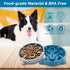 Slow Feeder Dog Bowls Durable Puzzle Feeder, Non Slip Dog Food Dish for Small Medium Dogs, 3 Cups, BPA Free, Grey