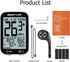 2.4" Bike Speedometer GPS Wireless Cycling Computer Auto Start/Stop, Auto Backlight, Waterproof Bicycle Odometer MPH