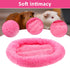 Azefnuhk 7.87" 5.51" Cozy Warm Guinea Pig Bed, x Outer Inner Diameter Hamster Beds with Plush, Machine Washable Small