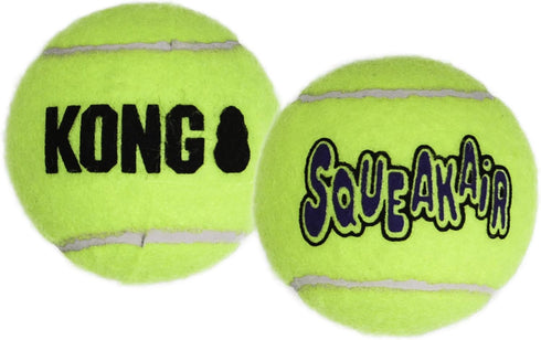 (6 Pack) KONG Air Dog SqueakAir Dog Toy Tennis Balls, Medium