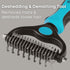 Dematting Comb for Cats and Dogs, Mat Remover and Deshedding Grooming Tool, Safe Detangler for Matted Fur