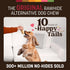6 Count Earth Animal No Hide Chews - Long Lasting Rawhide Free Small Dog Chews Rolls, Beef