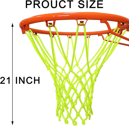 Glow Basketball Net, Luminous Nightlight Portable Outdoor Sun Powered Sport Nylon Basketball Net