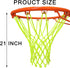 Glow Basketball Net, Luminous Nightlight Portable Outdoor Sun Powered Sport Nylon Basketball Net