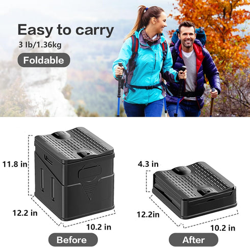 Viouprs Portable Toilet,Camping Toilet Have Small Foldable Size. It is Compact Portable Toilet for Adults and Children.