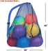 GSE Extra Large Mesh Sports Ball Drawstring Bag for Basketball, Volleyball, Soccer - Sports Equipment Bag for Gym